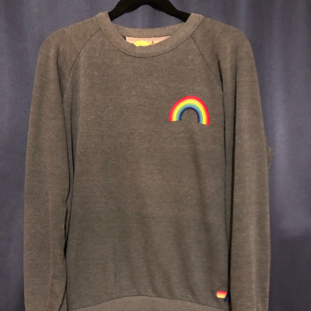 Aviator Nation pullover with rainbow